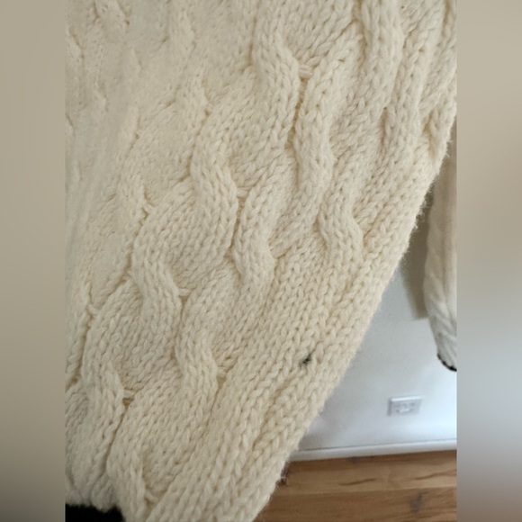 Assignment Revolve Julienne Ivory & Black Cable Knit Sweater Dress Size XL EUC - Picture 7 of 8